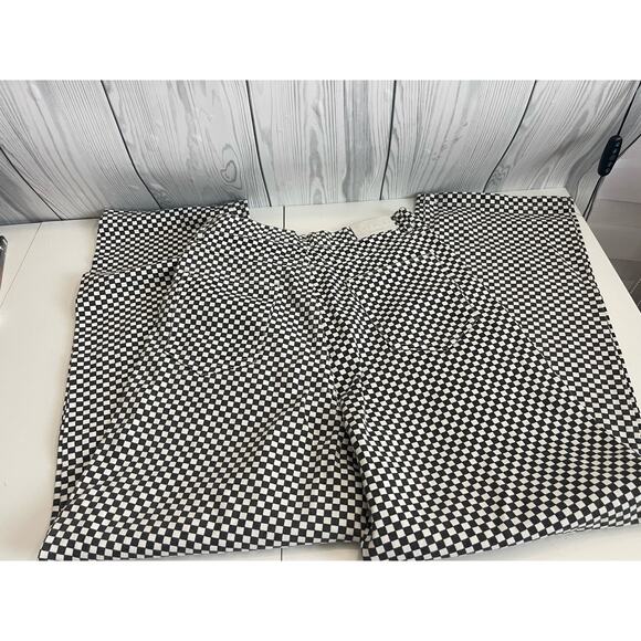 Shekou New Zealand Black And White Checkered Pattern 5 Pocket Jeans Size Medium - Picture 2 of 8